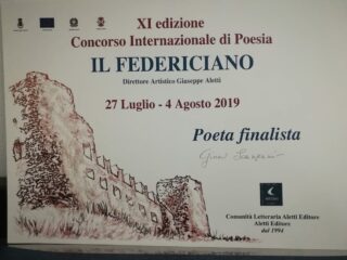 Poeta finalista a Il Federiciano